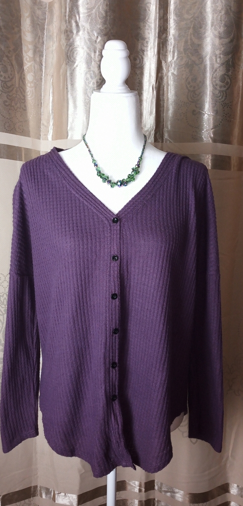 Purple Cardigan